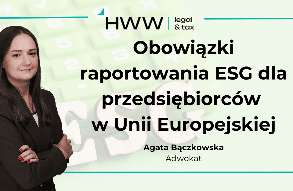 Obowiązki raportowania ESG dla przedsiębiorców w Unii Europejskiej