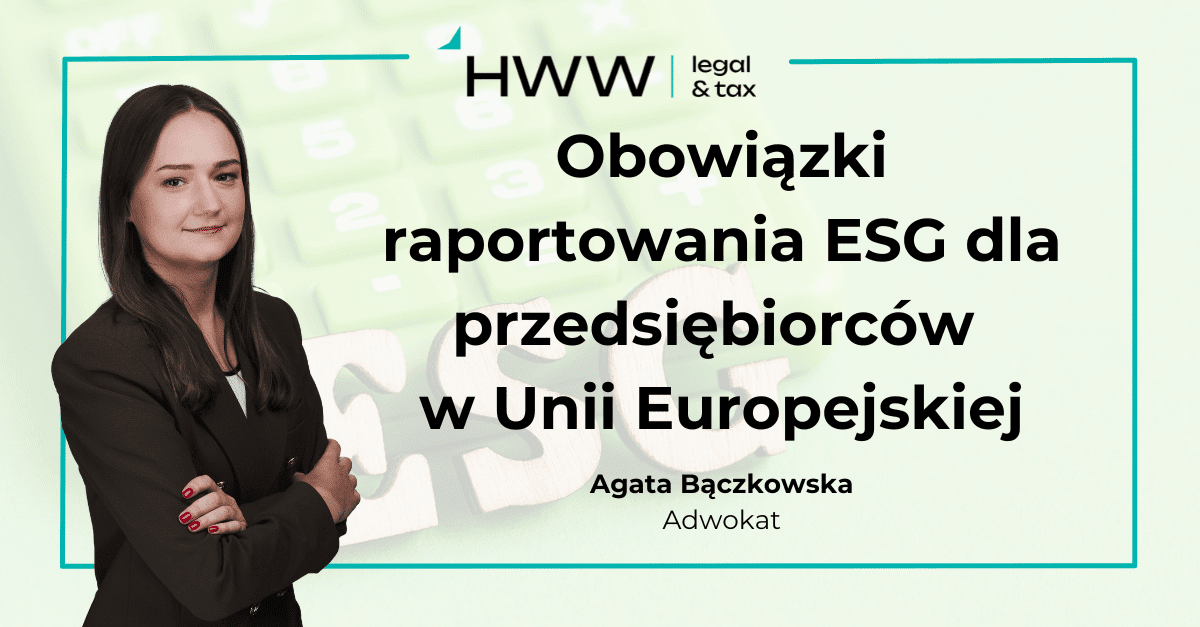 Obowiązki raportowania ESG dla przedsiębiorców w Unii Europejskiej